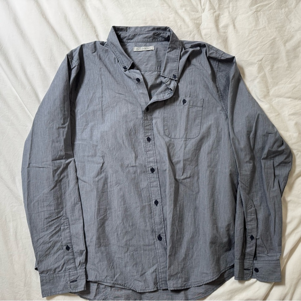 Outerknown Gray blue Button-Up Shirt